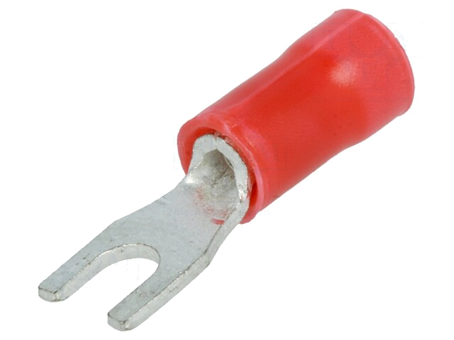 Uiteinde: vork; M3; 0,25÷1,6mm2; klemmen; voor draad; geïsoleerd Uiteinde: vork; M3; 0,25÷1,6mm2; klemmen; voor draad; geïsoleerd